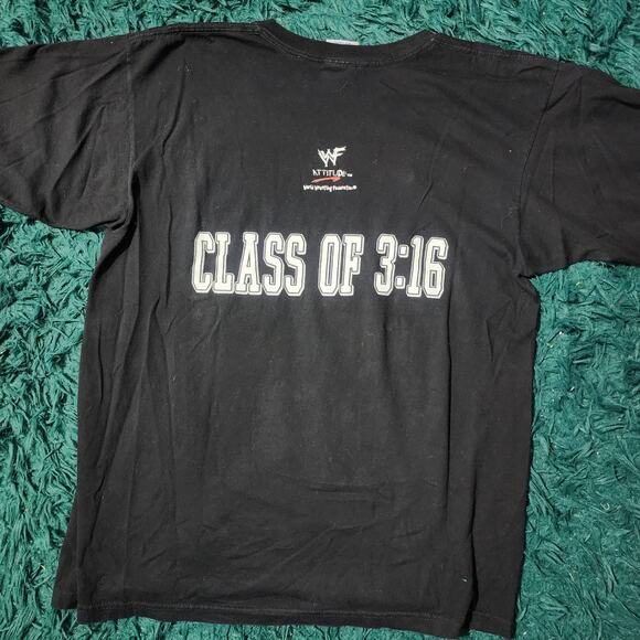 Vintage 1998 WWF Stone Cold SCU University Tee “Class of 3:16” XL 23x30 - Picture 2 of 6